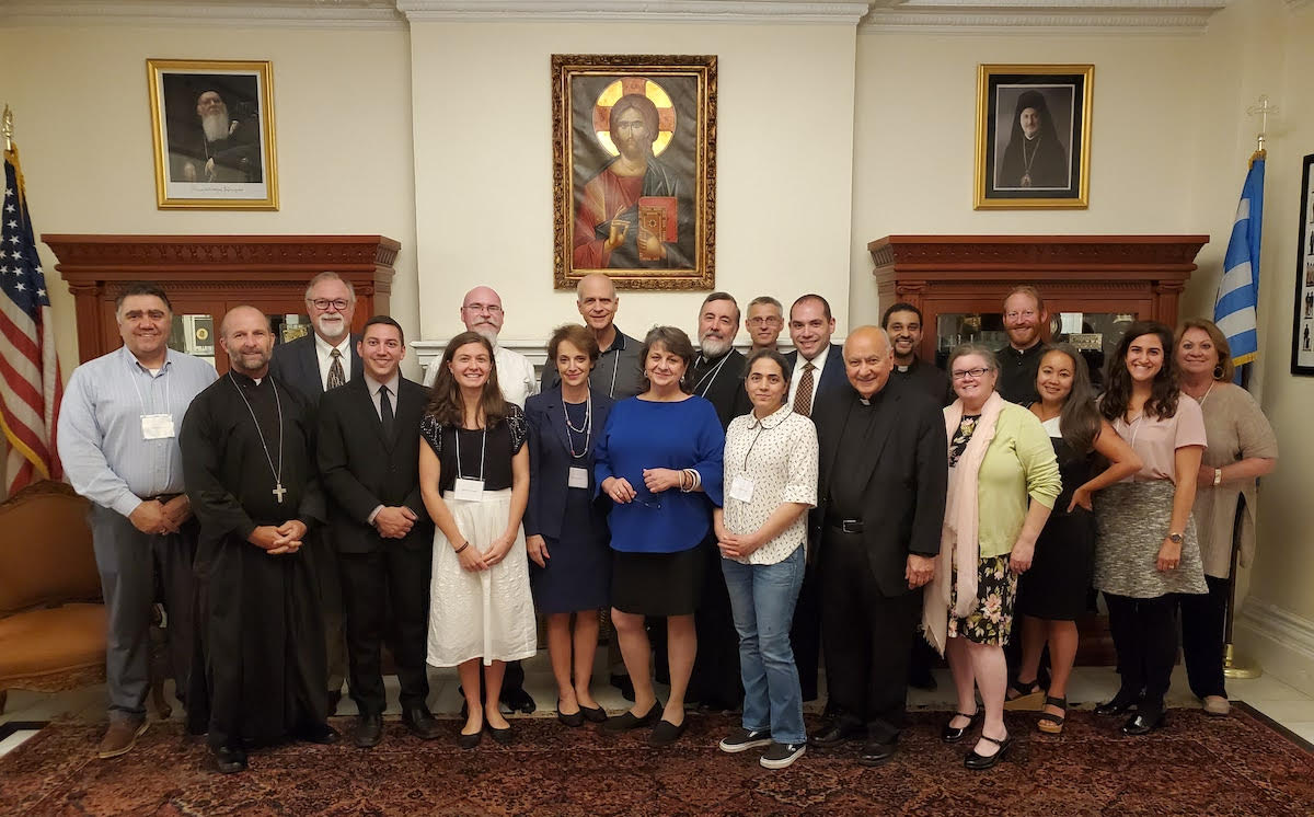 Twenty members of the GOA Homelessness Working Group gathered for a photo opportunity