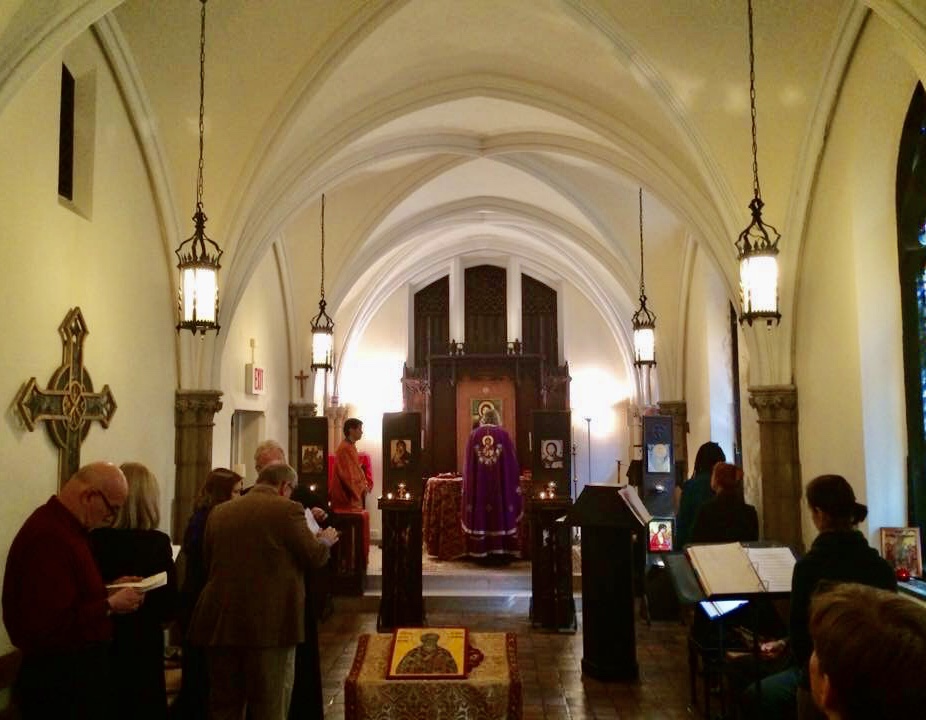 Lampman Chapel, Union Theological Seminary, NY NY, with Orthodox Christian iconostasis installed