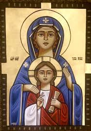 Coptic Theotokos icon