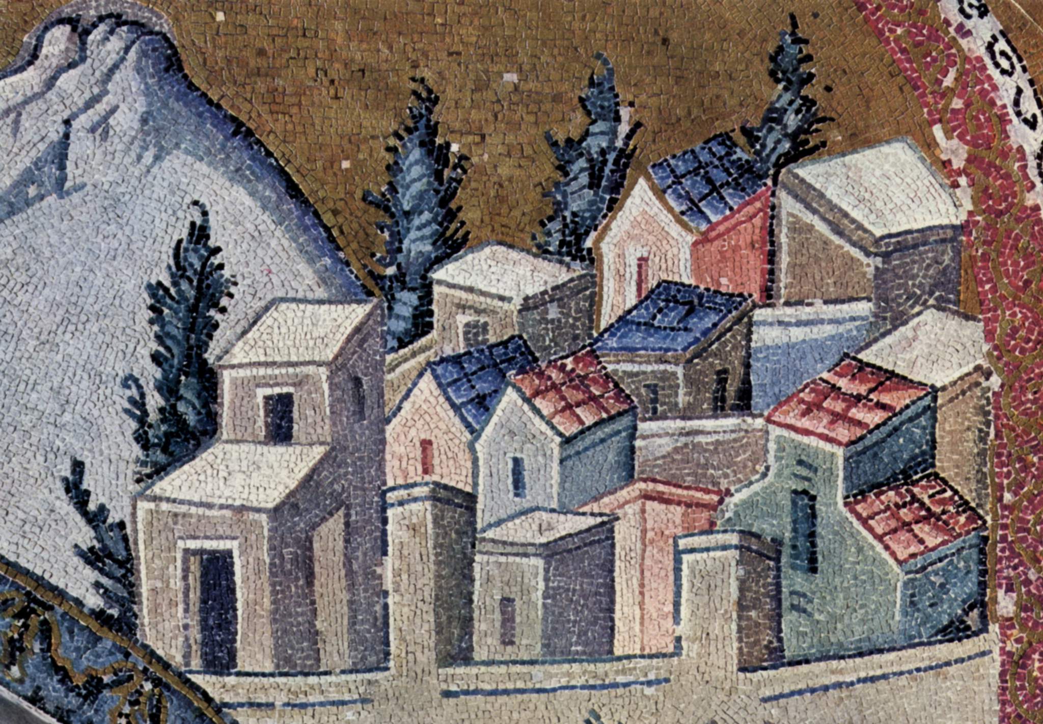 Nazareth  Shown in Kariye Cami mosaic, Istanbul