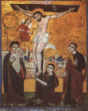 Women at the Crucifixion icon