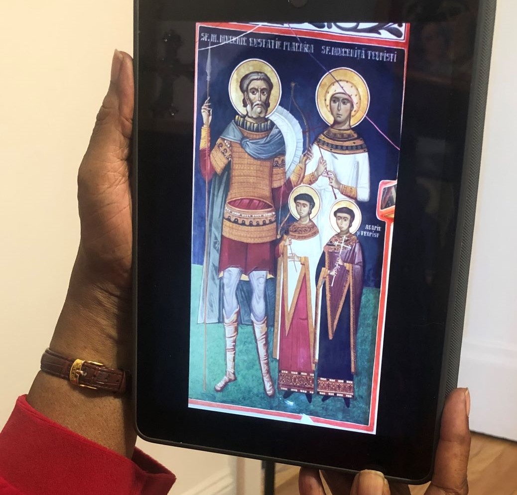 St. Eustathius with his family St. Eustathius with his family