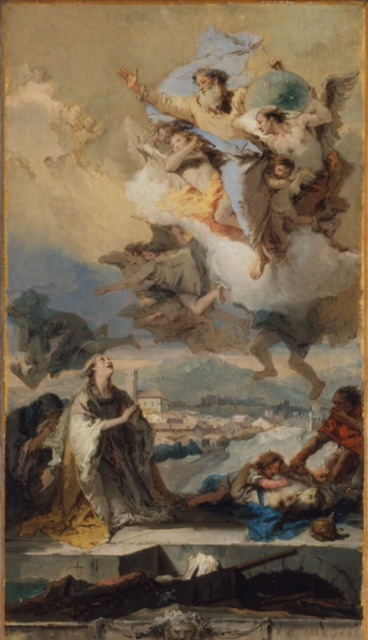 Tiepolo altarpiece with St. Thecla