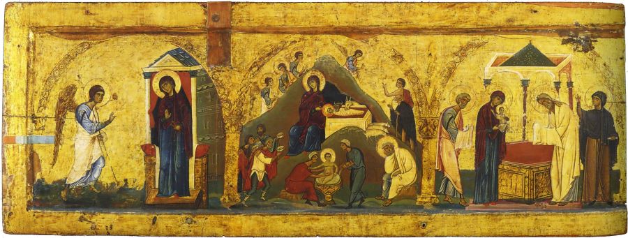 Sinai Nativity Triple Icon