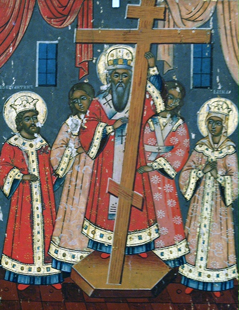 Exaltation of the Cross 19thC Russian