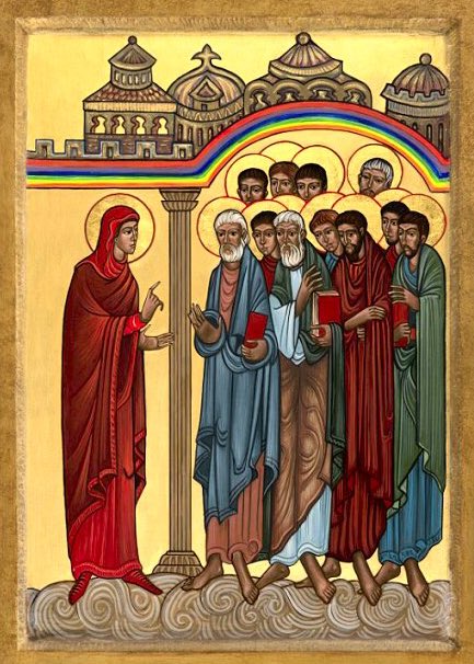 St Mary Magdalen with apostles St Mary Magdalen with apostles
