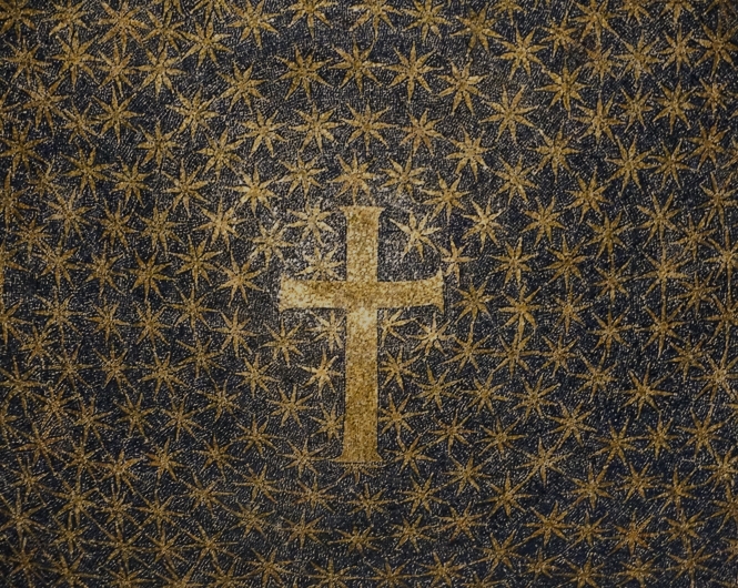 Cross and stars mosaic Ravenna