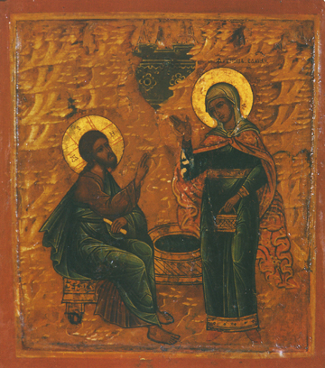 St Photini with Jesus at the Well