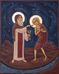 St. Mary of Egypt with St. Zosimas
