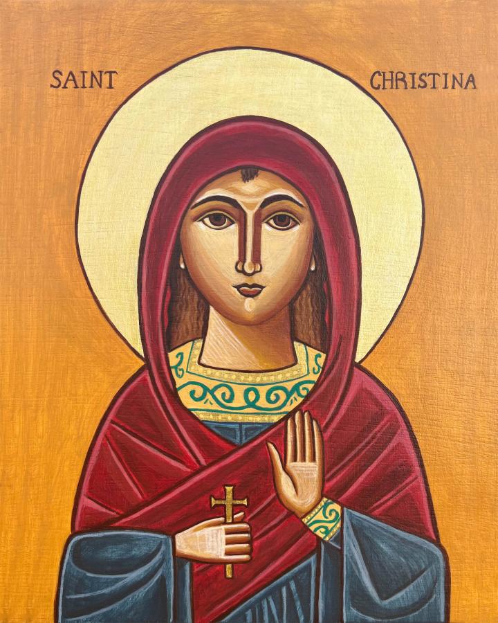 St. Christina of Tyre, created by Contessa Youssef