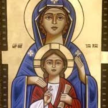 Coptic Theotokos icon