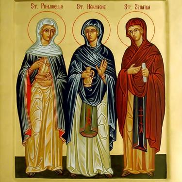 Holy Unmercenary Women Saints icon