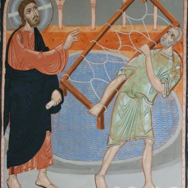 Jesus and the Paralytic by Todor Mitrovic