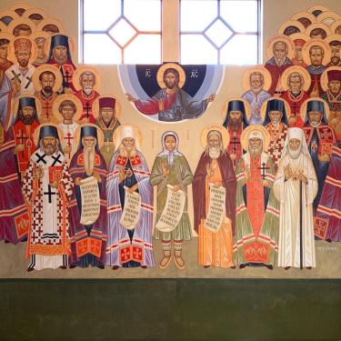 Apse, St Nicholas Portland OR, All Saints wall