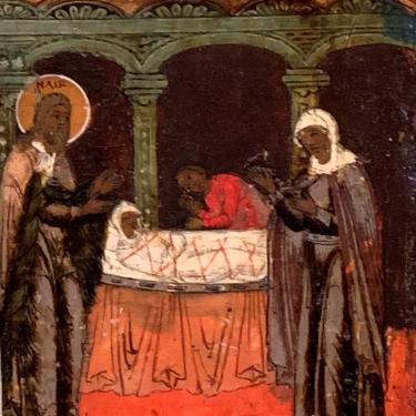 Shunamite with Dead Son and Prophet Elisha