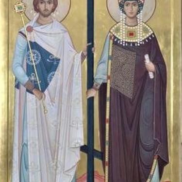 Saints Helen and Constantine with the Cross