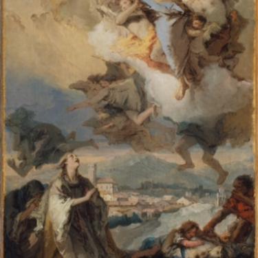 Tiepolo altarpiece with St. Thecla
