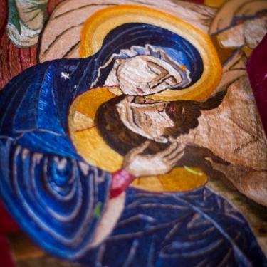 Holy Friday shroud detail