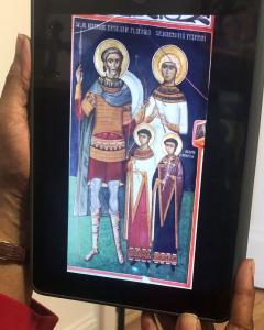 St. Eustathius with his family