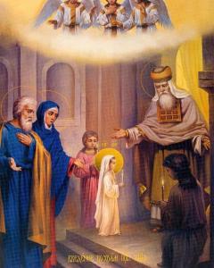 Entry into the Temple, Coptic