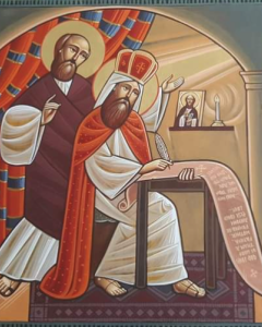 Coptic St. John Chrysostom with St. Paul