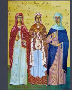 Mothers of the Three Hierarchs icon