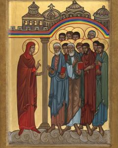 St Mary Magdalen with apostles