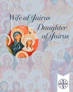 Jairus' wife and daughter from the Icon of the Women of the New Testament, by Heather MacKean. Used with permission.