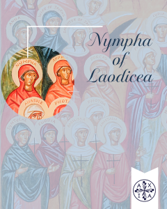 Nympha in icon of Women of the New Testament