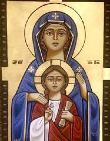 Coptic Theotokos icon