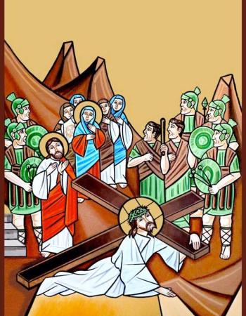 HW carrying the cross