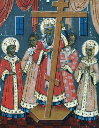 Exaltation of the Cross 19thC Russian