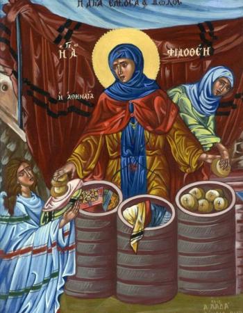 St. Philothei Feeding the Poor