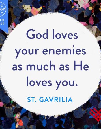 God loves your enemies graphic