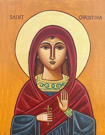 St. Christina of Tyre, created by Contessa Youssef