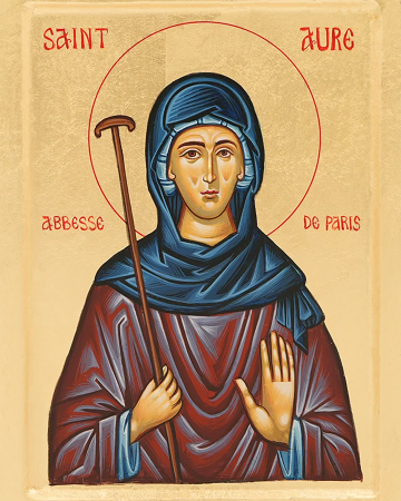 Icon of Saint Aurea of Paris
